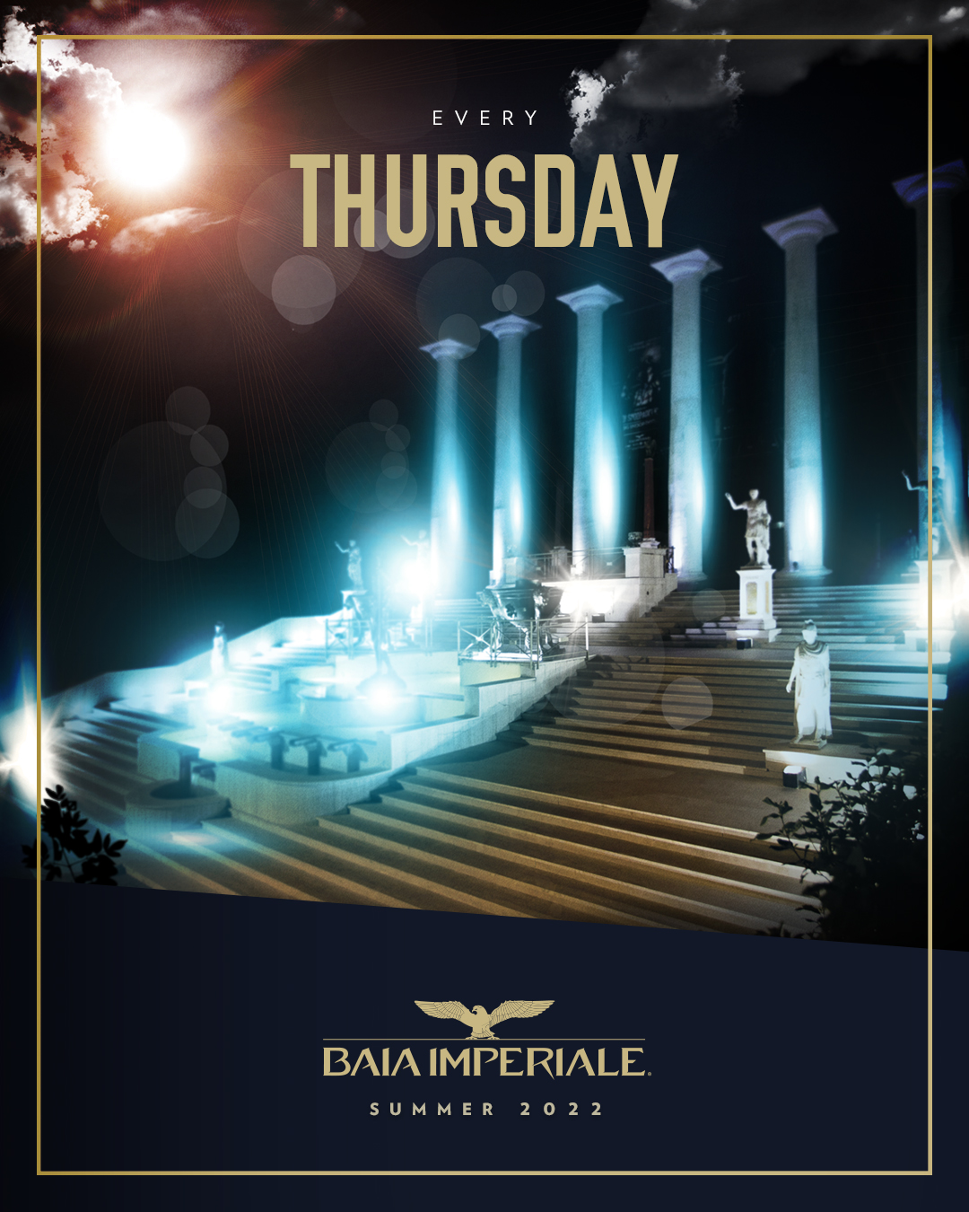tutti i giovedì sera evento alla baia imperiale